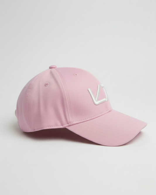 VYBE cap in Arrosa – blush pink unisex athleisure cap for everyday wear