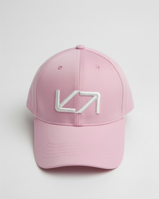 VYBE cap in Arrosa – blush pink unisex athleisure cap for everyday wear