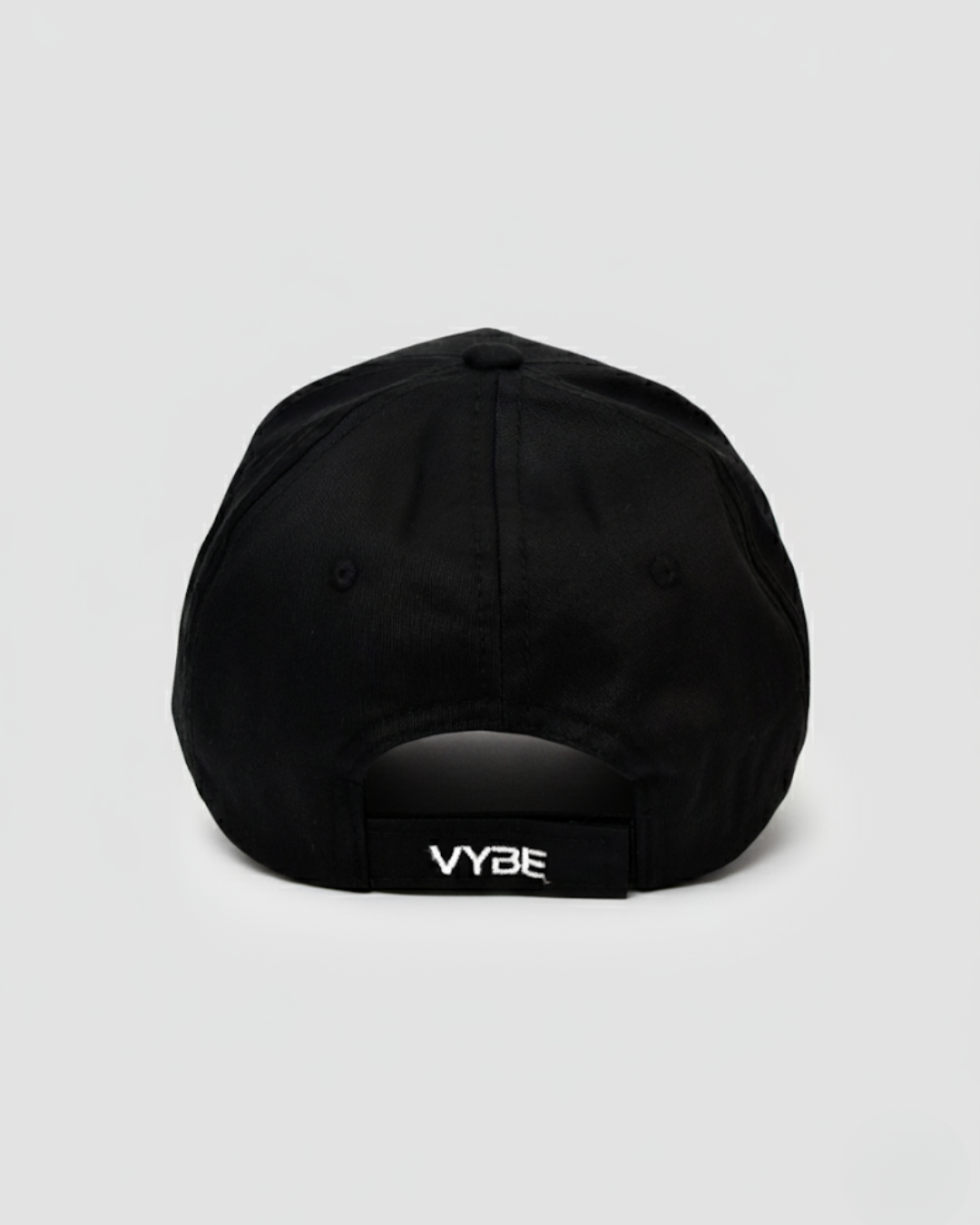 VYBE cap in Noir – classic black unisex cap for everyday wear
